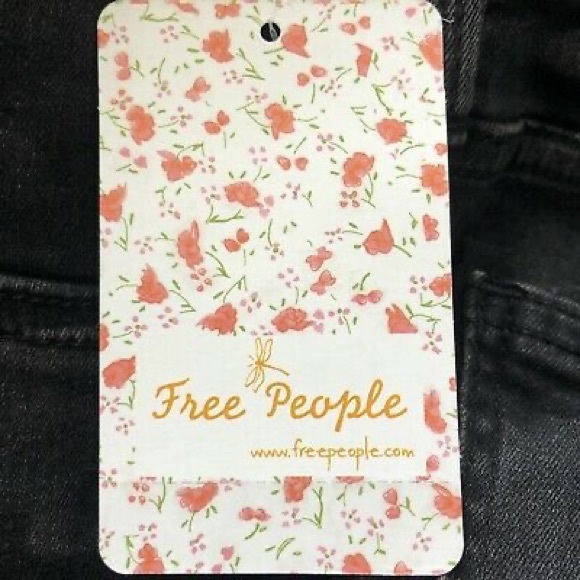 Free People Camouflage Skinny Jeans in Black Grey - Picture 7 of 7